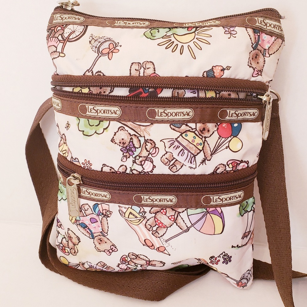 Lesportsac Crossbody Bag Teddy Bear Print
